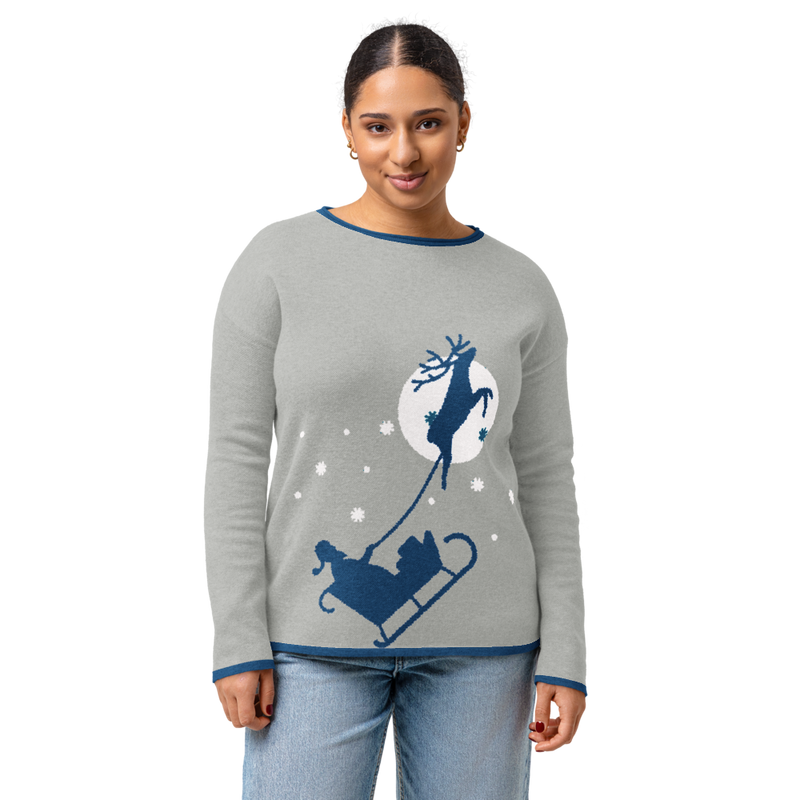 Santa's Sleigh Team Sweater (For Her)