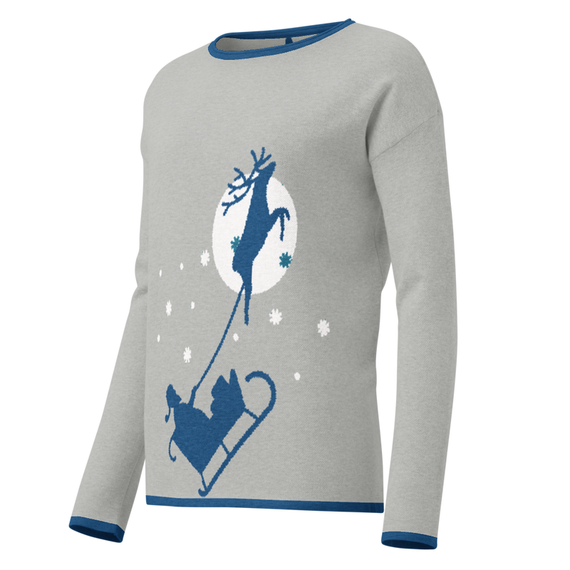 Santa's Sleigh Team Sweater (For Her)